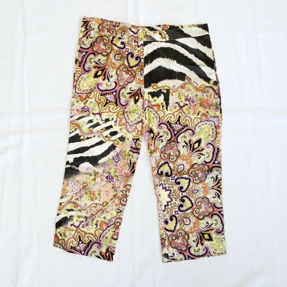 Roberto Cavalli Multicolor Patterned Pants - image 1
